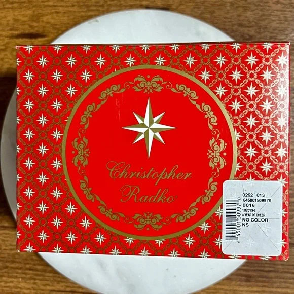 Christopher Radko 2020 “A Year Of Cheer” Red/Blue Christmas Glass Ornament ~New - Picture 13 of 15